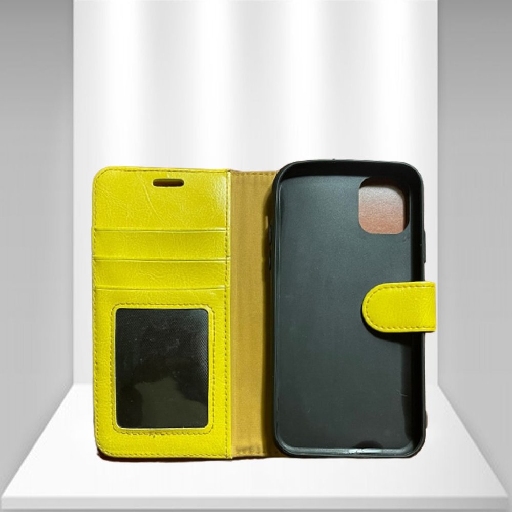 Yellow iPhone 6 Wallet Case Card Holder Flip Cover
